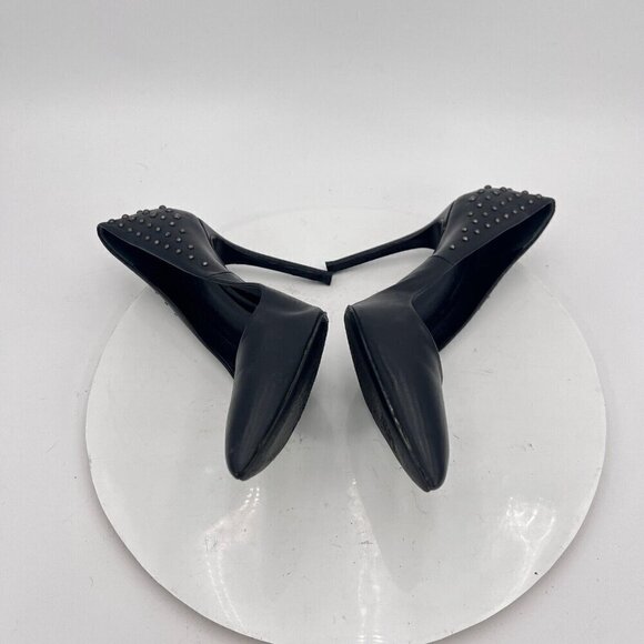 Thomas Wylde Women Size EU 40 US 9 Black Studded Leather Classic Stiletto Heels - Picture 9 of 16